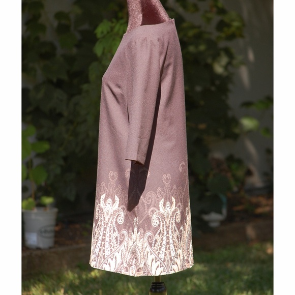 Banana  Republic Brown and Paisley Dress - Picture 5 of 6